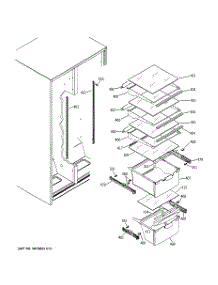 07 - Fresh Food Shelves parts for Ge Refrigerator GSS20IEPDCC from AppliancePartsPros.com