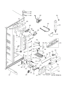 08 - Fresh Food Section parts for Ge Refrigerator PCG23NJMHFWW from AppliancePartsPros.com