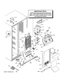 04 - Freezer Section parts for Ge Refrigerator PSG25NGMHFWW from AppliancePartsPros.com