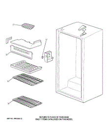02 - Cabinet parts for Ge Refrigerator SMR03BAPBB from AppliancePartsPros.com