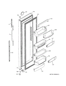 02 - Fresh Food Door parts for Ge Refrigerator GCG21IEMHFWW from AppliancePartsPros.com