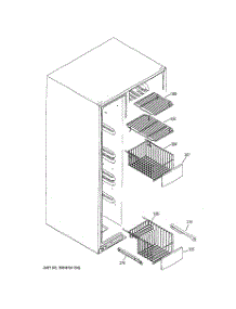 05 - Freezer Shelves parts for Ge Refrigerator GCK21LENCFCC from AppliancePartsPros.com