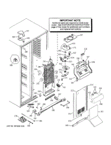 03 - Freezer Section parts for Ge Refrigerator PCG21MIMHFBB from AppliancePartsPros.com