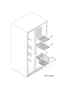 05 - Freezer Shelves parts for Ge Refrigerator GSC23LGPACC from AppliancePartsPros.com