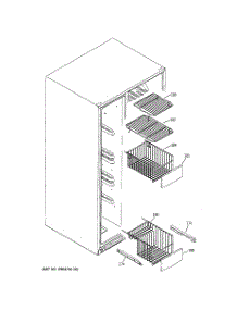05 - Freezer Shelves parts for Ge Refrigerator GCG21IEMHFBB from AppliancePartsPros.com