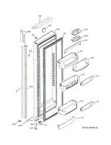 02 - Fresh Food Door parts for Ge Refrigerator GIG21IEMFFWS from AppliancePartsPros.com