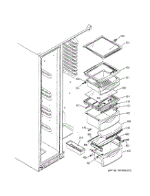 08 - Fresh Food Shelves parts for Ge Refrigerator GIG21IEMFFWS from AppliancePartsPros.com