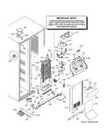 04 - Freezer Section parts for Ge Refrigerator PSH23SGPABS from AppliancePartsPros.com