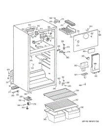 02 - Cabinet parts for Ge Refrigerator GTS17BBMERAA from AppliancePartsPros.com