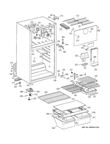 02 - Cabinet parts for Ge Refrigerator GTT15FBMERWW from AppliancePartsPros.com