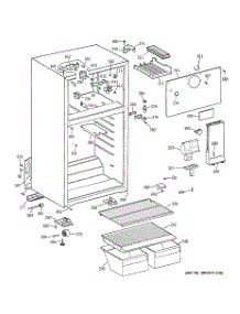 02 - Cabinet parts for Ge Refrigerator GTR18BBMERWW from AppliancePartsPros.com