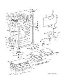 02 - Cabinet parts for Ge Refrigerator GTS18XCMERWW from AppliancePartsPros.com