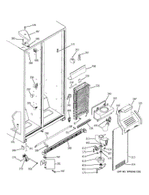 03 - Freezer Section parts for Ge Refrigerator GSS25WGPBCC from AppliancePartsPros.com
