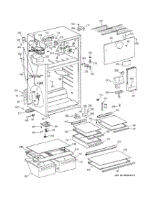 02 - Cabinet parts for Ge Refrigerator GTT18HCMERCC from AppliancePartsPros.com
