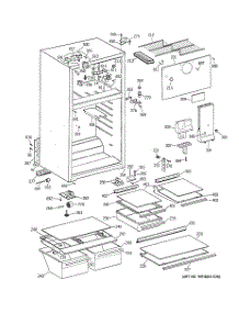 02 - Cabinet parts for Ge Refrigerator GTS18HBMERCC from AppliancePartsPros.com