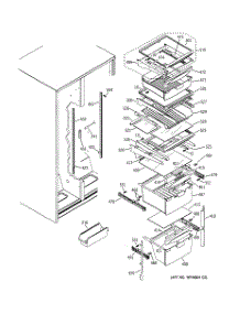 07 - Fresh Food Shelves parts for Ge Refrigerator ESH22XGPBBB from AppliancePartsPros.com