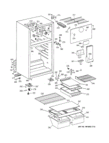 02 - Cabinet parts for Ge Refrigerator GTS18EBMERWW from AppliancePartsPros.com