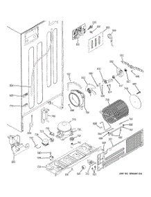 08 - Sealed System & Mother Board parts for Ge Refrigerator PTS22LCPARWW from AppliancePartsPros.com
