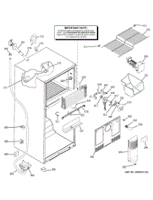 02 - Freezer Section parts for Ge Refrigerator GTS18KHPARWW from AppliancePartsPros.com