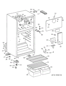 02 - Cabinet parts for Ge Refrigerator GTS18ABMELWW from AppliancePartsPros.com