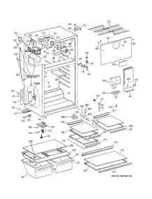 02 - Cabinet parts for Ge Refrigerator GTS18HCMERWW from AppliancePartsPros.com