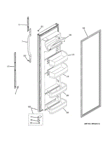Fresh Food Door parts for Ge Refrigerator GST25IFPACC from AppliancePartsPros.com