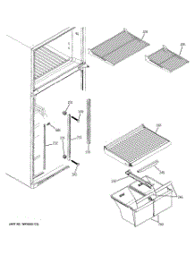 05 - Fresh Food Shelves parts for Ge Refrigerator GTS18CBPARBB from AppliancePartsPros.com