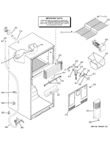 02 - Freezer Section parts for Ge Refrigerator GTL18JCPARBS from AppliancePartsPros.com