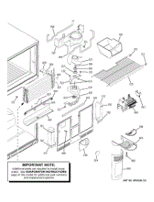 03 - Freezer Section parts for Ge Refrigerator STS22ICPARWW from AppliancePartsPros.com