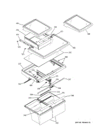 06 - Fresh Food Shelves parts for Ge Refrigerator STS22ICPARWW from AppliancePartsPros.com