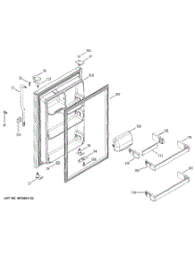 02 - Fresh Food Door parts for Ge Refrigerator STS18ICPARWW from AppliancePartsPros.com