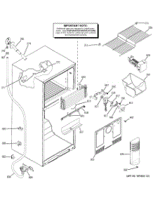 02 - Freezer Section parts for Ge Refrigerator GTS18CCPALBB from AppliancePartsPros.com