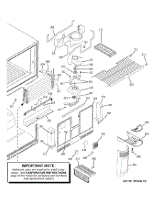 03 - Freezer Section parts for Ge Refrigerator GTS22FBPARWW from AppliancePartsPros.com
