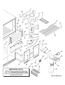 03 - Freezer Section parts for Ge Refrigerator GTS22UBPARCC from AppliancePartsPros.com