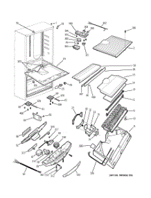 03 - Cabinet parts for Ge Refrigerator GDS18SCPALSS from AppliancePartsPros.com