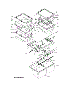 06 - Fresh Food Shelves parts for Ge Refrigerator ETS22XBPARCC from AppliancePartsPros.com