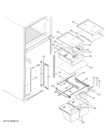 05 - Fresh Food Shelves parts for Ge Refrigerator GTS18KBPARWW from AppliancePartsPros.com