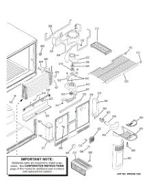 03 - Freezer Section parts for Ge Refrigerator GTS22KBPARCC from AppliancePartsPros.com