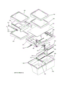 06 - Fresh Food Shelves parts for Ge Refrigerator GTS22KBPARWW from AppliancePartsPros.com