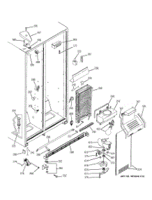 03 - Freezer Section parts for Ge Refrigerator GSH25SGPASS from AppliancePartsPros.com