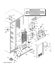 04 - Freezer Section parts for Ge Refrigerator PSS26NHPAWW from AppliancePartsPros.com
