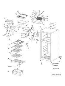 02 - Cabinet parts for Ge Refrigerator GTR11AAPARWW from AppliancePartsPros.com