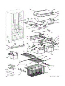 04 - Shelves parts for Ge Refrigerator GBS18HBMCWW from AppliancePartsPros.com