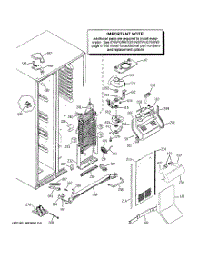 03 - Freezer Section parts for Ge Refrigerator GSS27RGPACC from AppliancePartsPros.com
