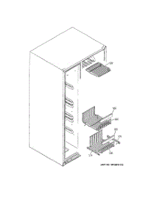 05 - Freezer Shelves parts for Ge Refrigerator ESS25LGPAWW from AppliancePartsPros.com