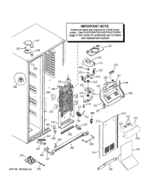 04 - Freezer Section parts for Ge Refrigerator PSS29NHPABB from AppliancePartsPros.com