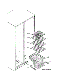 04 - Freezer Shelves parts for Ge Refrigerator GSS25SGPABS from AppliancePartsPros.com