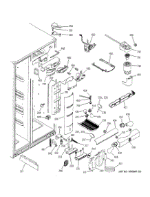 08 - Fresh Food Section parts for Ge Refrigerator PCG23SHMHFBS from AppliancePartsPros.com