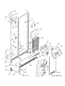 03 - Freezer Section parts for Ge Refrigerator SSS25KFPAWW from AppliancePartsPros.com