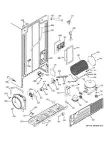 08 - Sealed System & Mother Board parts for Ge Refrigerator PSA25MIPAFBB from AppliancePartsPros.com